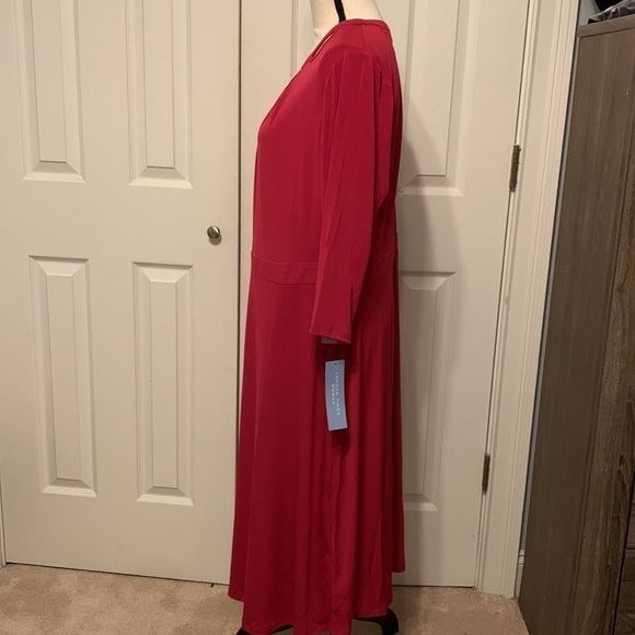 London Times Women’s Plus Fit & Flare Dress - Picture 5 of 12